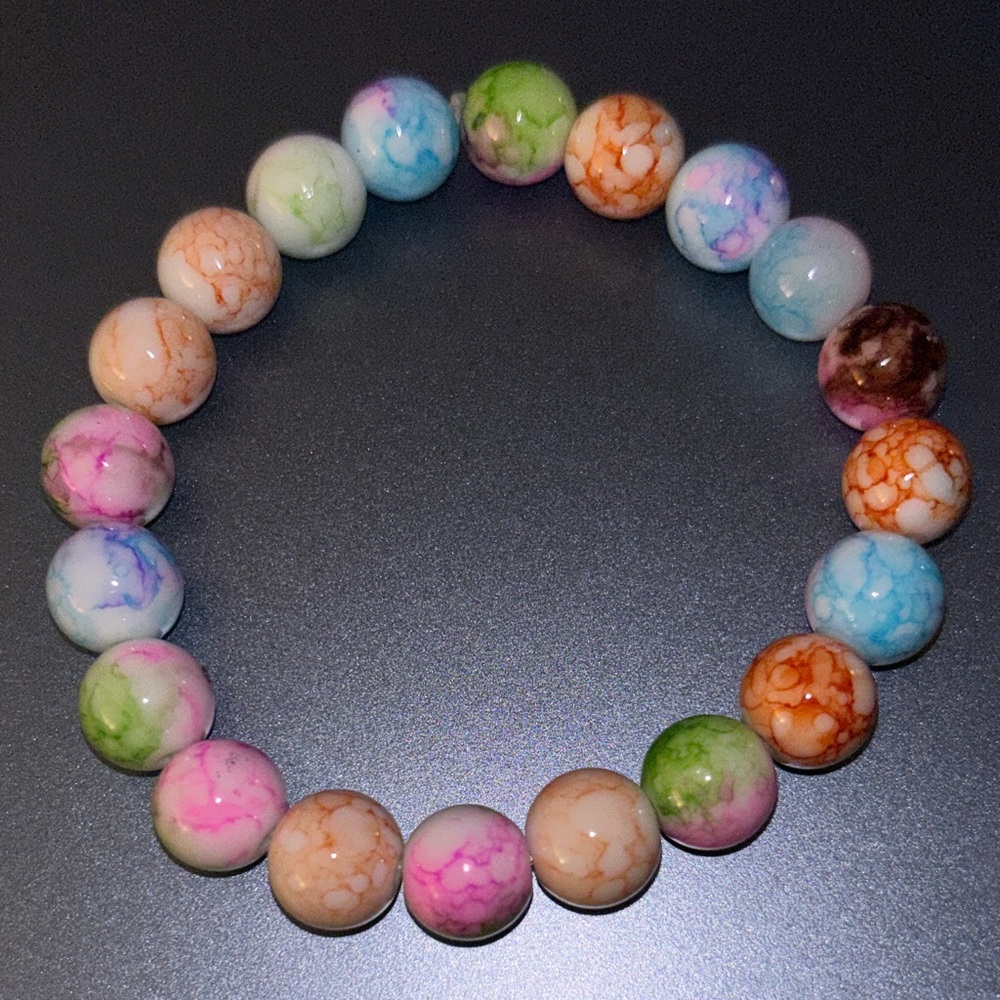 Multicolor Beaded Stretch Bracelet - Women Jewelry